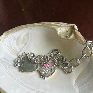 Hello Kitty Silver Sanrio Charm Bracelet